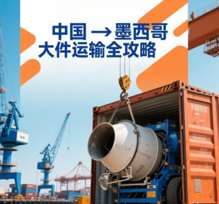 中国到墨西哥集装箱运输大件设备