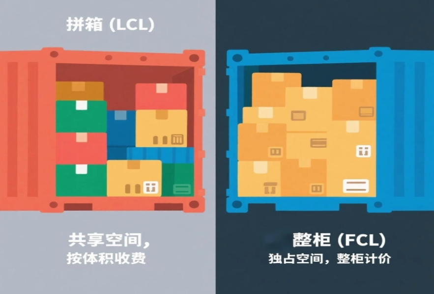 海运拼箱 vs 整柜：出口东南亚怎么选更省钱？