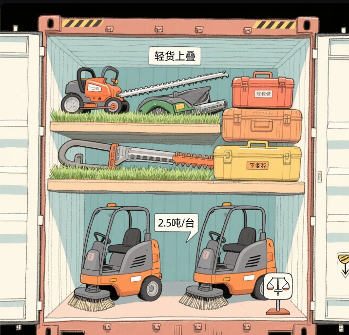 清扫车出口美国