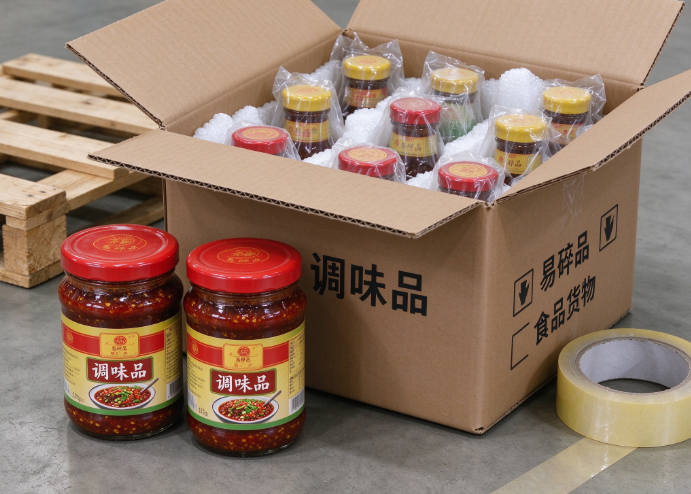 酱料南美航线海运，食品调味品出口南美整柜拼箱物流
